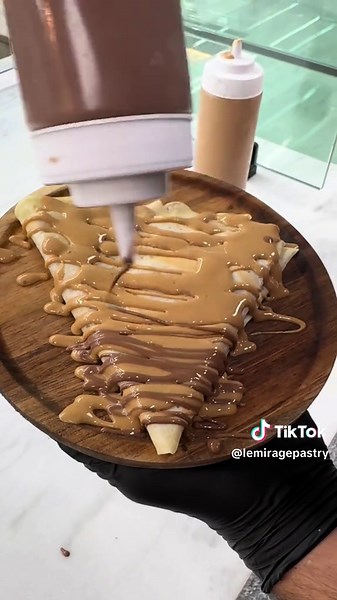 Peanut butter crepe😍 📍Le Mirage Pastry #love #peanutbutter #crepe #wow #food
