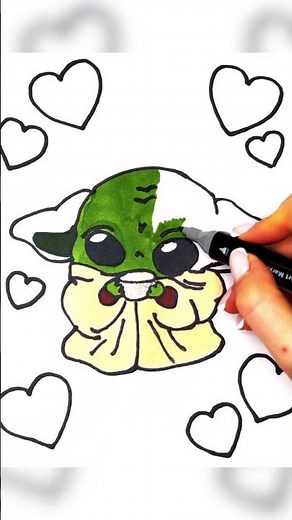 How to Draw Baby Yoda Step by Step | Easy Drawing Tutorial
