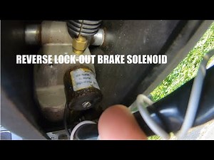 Replacing the Reverse Lock-Out Brake Solenoid on a Trailstar Trailer