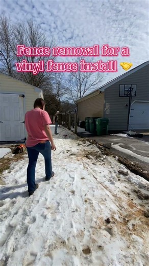 Fence install day one dealing with frozen ground