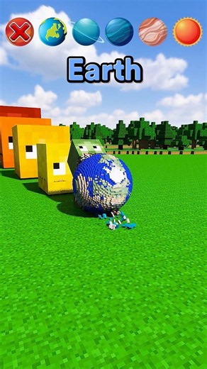 Small to Giant Planet VS Zombies #minecraft #teardown