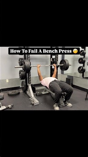 How To Properly Fail A Bench Press #benchpress #fail