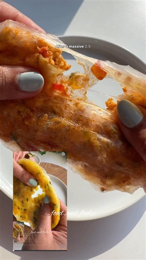 Egg bhurji paratha recipe #ricepaper #paratha