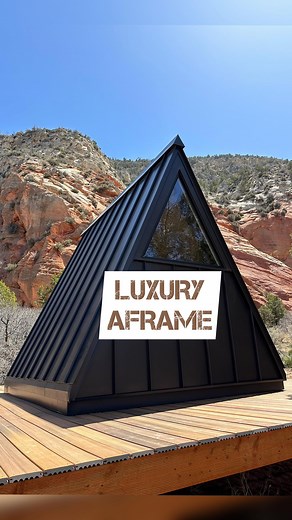 Alternative Living Spaces on Instagram: "Crazy Aframe Install! Looks beautiful!!  Installing 5 Aframes today here @ziontobryce. Incredible how this property looks!! Definitely the place to stay near Zion. If you want to learn more about our Aframes DM us the word AFRAME and we’ll send you a pricing catalog! #aframe #aframecabin #aframecabins #aframeliving"