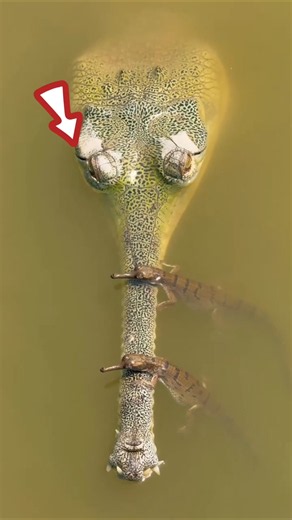 A Crocodile with a Very Strange Snout