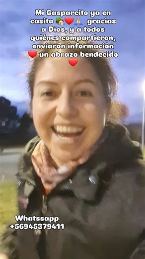 Lago Ranco, Región de los Rios Chile 🇨🇱🐾 Amigos estamos tremendamente felices y agradecidas de todos quiénes fueron parte de esta tremenda odisea llena de suspensos, interrogantes, angustias, penas, preocupaciones etc. Gasparcito se encontraba desde el Lunes por la tarde junto a un buen joven, acompañándolo en una cabaña. Ya que el Joven llamado Elvis se encuentra de vacaciones en Lago Ranco, cuidó muy bien de él.. Elvis no tenía idea de que se estaba buscando a Gaspar, hasta que el le coment