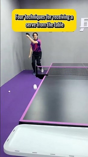 Four techniques for returning a serve with a backhand at close range.