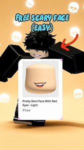 Free Scary Face Idea! 😈👀 In Roblox #roblox #robloxskins #robloxfreeskins | AK SM WORLD