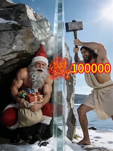 Rumi and Santa Claus: K-Pop Demon Hunters Power