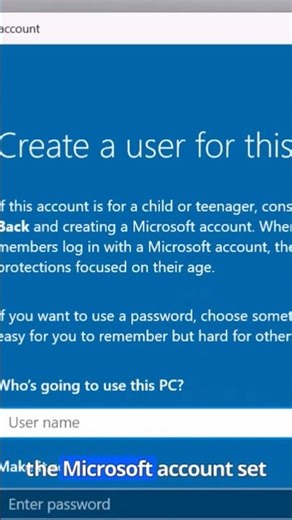 Secret commands to skip windows 11 setup account. #windowstips #microsoft #setupaccount ‪@Microsoft‬