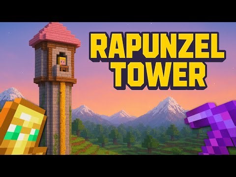 I build Rapunzel Tower in Minecraft... And it's magical ✨ !