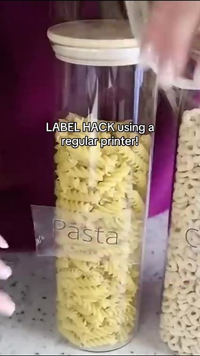 Making LABELS is sooo easy! You need only a regular printer and some packing TAPE. #diy #lizfenwickdiy #hacksoflife #crafts #labels #fyp #cookinghacks #organizationhacks #hacks #viralvideo #kitche #houseoftiktok