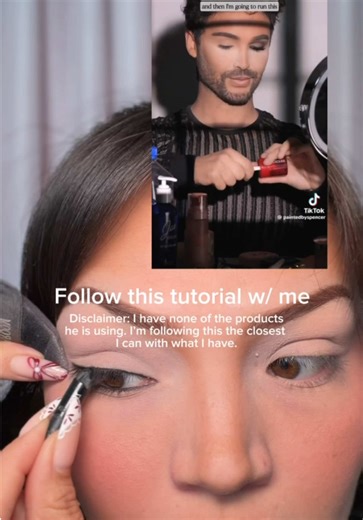 Trying out this tutorial even though it wasn’t my fav, but at least I gave it a go! #tutorialtry #makeupjourney #learningcurve #beautyexperiment #justforfun @Urban Decay Cosmetics @Makeup By Mario @Patrick Ta Beauty @SPENCER