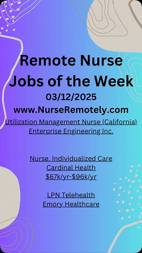 Looking for LPN jobs? Go to nurseremotely.com and type in ‘lpn’ in the search bar. You can do the same on Linkedin 😃 NurseRemotely.com ⬅️ Search, apply, & post Remote Nurse jobs! Follow me for more tips on Remote Nurse jobs! Direct Message me the word ‘Free’ and I will send you a free guide on how to get started in landing a Remote RN job. And check out the link in my bio, where I got ATS Resume templates/guides, a list of companies that hire remote nurses, and Interview QAs. And now merch! #nu