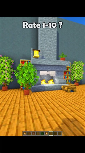 Easy Fireplace 🔥 Tutorial | Minecraft #minecraft #shorts