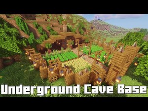 Minecraft Build | Underground Cave Base #minecraft