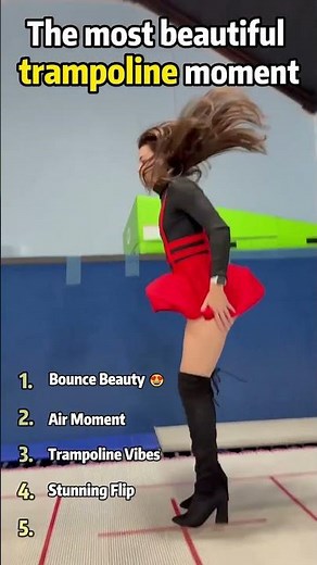 🌹Pretty Girls Trampoline Fun Moments#BeautyTrampoline#TrampolineGirls#AerialDance#HighJump