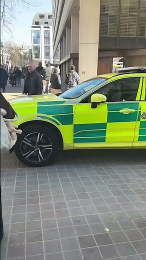 Emergency vehicles rush to scene of van crash in London