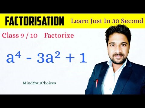 Maths Class 9 Chapter Factorization | How To Do Factorise