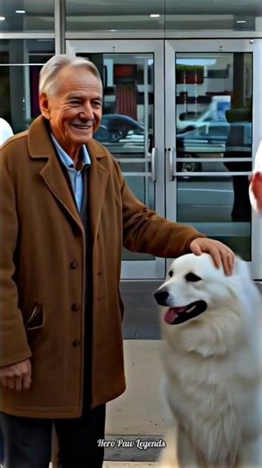 Hero Samoyed Dog Runs for Help and Saves an Elderly Man #shorts #dog #rescue