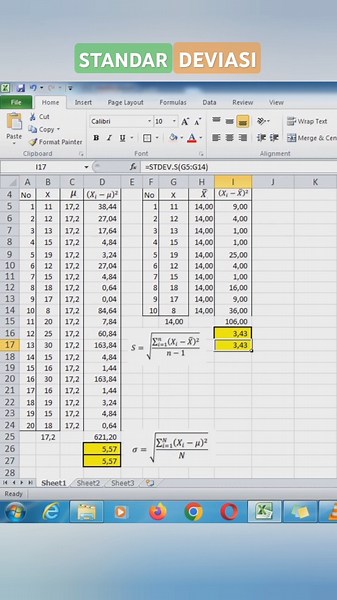 How to Calculate Standard Deviation #average #standarddeviation #excel #spss