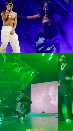 Video of Tems getting ready to go on stage for her performance with Wizkid at the O2 day 1