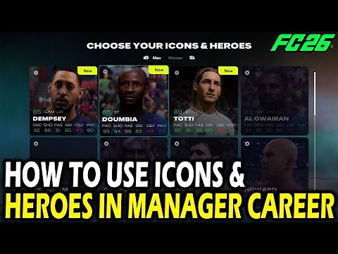 How to Use Icons & Heroes in Manager Career on FC 26
