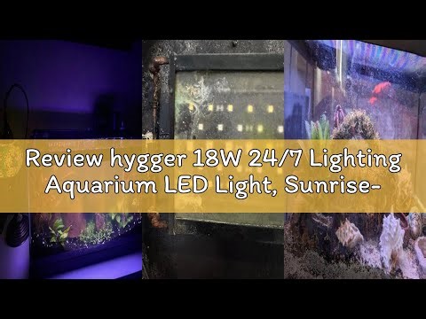 Review hygger 18W 24/7 Lighting Aquarium LED Light, Sunrise-Daylight-Moonlight Mode and DIY Mode, Ad