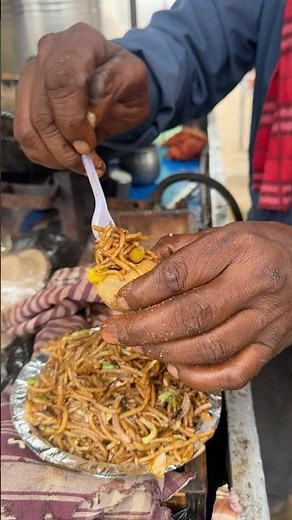 Chowmin Wala Golgappa Bana Diya 😋 #shorts