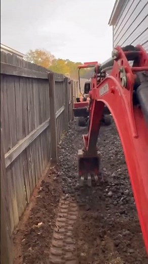 Laser grading with the Bosch laser level and the Kubota Kx018 mini excavator