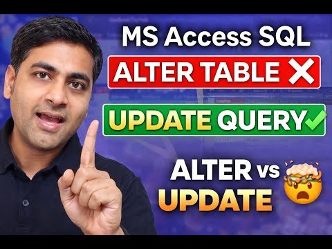 MS Access SQL Tutorial | Update Wrong Name in Table | Practical Example