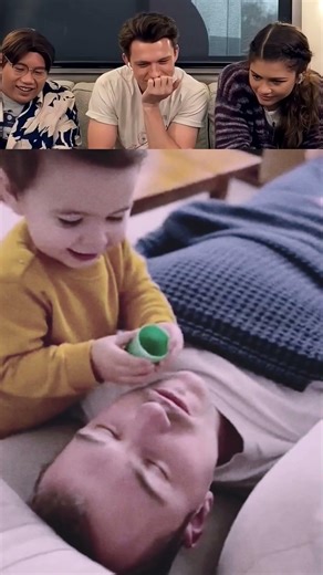 Baby Tries to Stop Daddy’s Snoring 😂 #toddler #funny #funnybaby