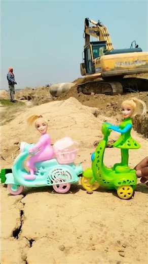 Remote Control Scooty Girl And Monkey Scooter Unboxing And Testing Short ||