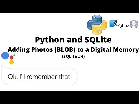 Python SQLite Adding Photos (BLOB) to a Digital Memory | #51 (SQLite #4)