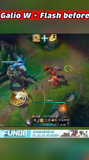 Galio W Flash before #reel #lol #lolhighlights #lmht #lmhthightlight #leagueoflegends #SEAGames2023 | Bún Chả Esports