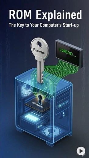 Which Component Stores Startup Instructions? 🤔 | ROM Explained | Computer Basics #techfacts