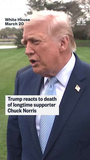 Trump Reacts to Chuck Norris's Death | RIP Chuck Norris