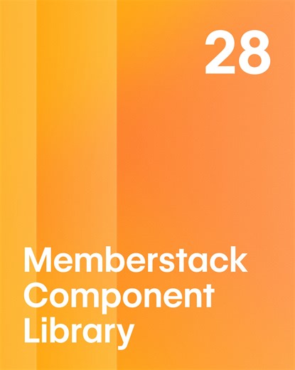 Webflow on Instagram: "Day 28 of #WebflowVibeSeason is all about building faster, and staying in the flow ⚡️ Today, Webflow Partner Julian Galluzzo, from Memberstack, designed a Streamlined Component Library that makes reuse feel effortless and on-brand. The experience brings Memberstack’s Webflow components into a single, browsable gallery built for speed, clarity, and momentum. Julian zeroed in on the details that matter: clean card layouts, tag-based filtering, and a one-click copy action tha