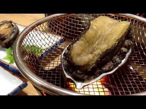 天然蝦夷アワビの踊り焼き
