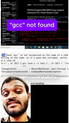 GCC is Not Recognized? Do This Right Now! #shorts #cprogramming #coding
