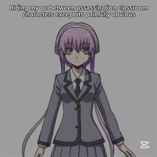 hiding my oc between assassination classroom characters except its painfully obvious 😼