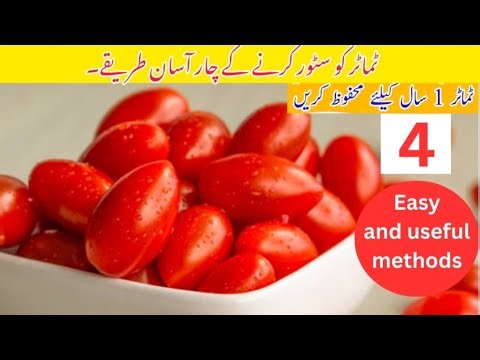 How to store or freeze tomatoes for 1 year | Tamater freeze kernay ka tarika |Homemaker cook book