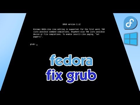 How To Fix GRUB in Fedora | UEFI