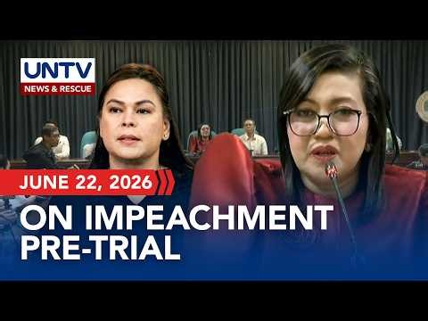 FULL: Updates on VP Sara Impeachment Pre-Trial Conference led by Prosecutor Rep. Luistro I June 22