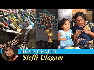 Crafts from Beads in Tamil | Making Jewelry and home decor from beads in Tamil