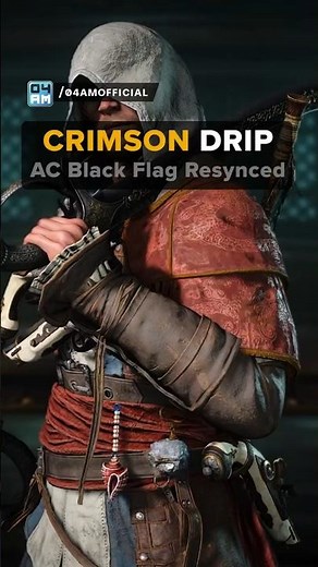 RED Crimson DRIP in AC Black Flag Resynced🔥🤯