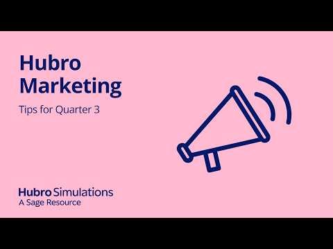 Q3 tips | Hubro Marketing simulation