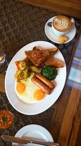 Sometimes, the best part of the day is that first bite. Two eggs, fluffy brioche bread, and a choice of delicious sausage all coming together for a breakfast like no other. Add a little sukuma and parsley wedges for some green goodness, and finish it all with your favorite hot drink or juice. This is what breakfast dreams are made of. #JavaLove | Java House