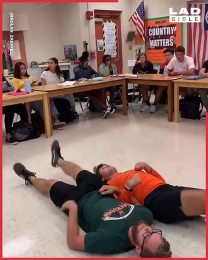 We all have a mate who'd dominate this leg wrestling game... 😂 | LADbible Australia