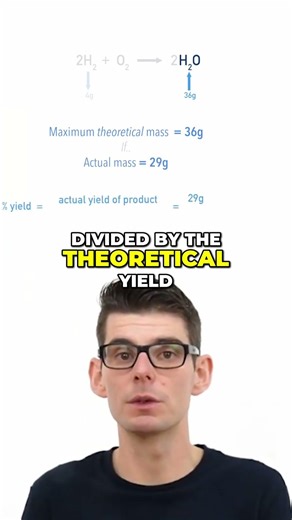Percentage Yield Explained 📊 | Actual vs Theoretical